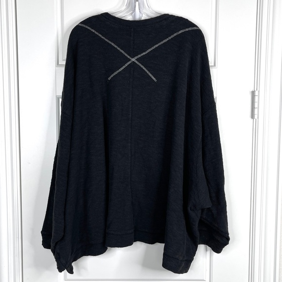 FREE PEOPLE We The Free Care FP Come Again Tee NEW Size L Obsidian - Picture 6 of 12